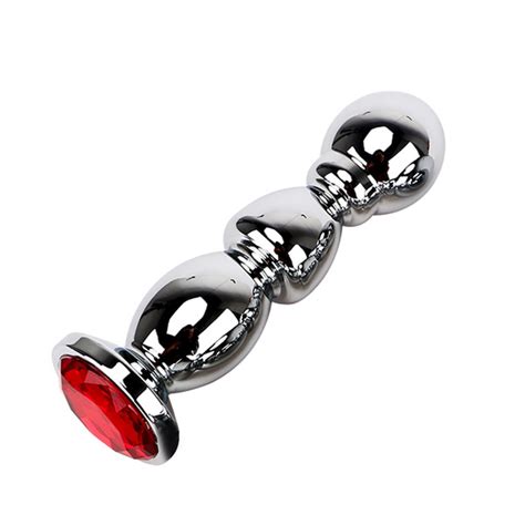 Big Size Heavy Butt Plug Metal Anuss Beads Anall Plug With Jewel Erotic Anall Sex Toys For Women