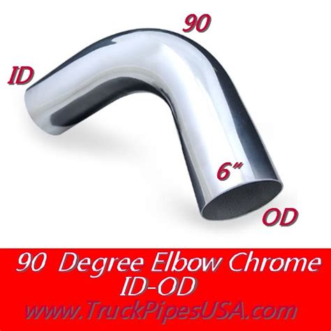 L690 1313c 6 Inch 90 Degree Elbow Id Od Chrome