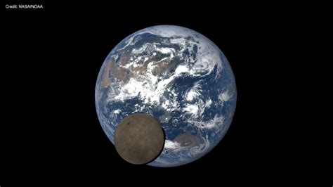 Nasa Camera Catches Moon Photobombing Earth