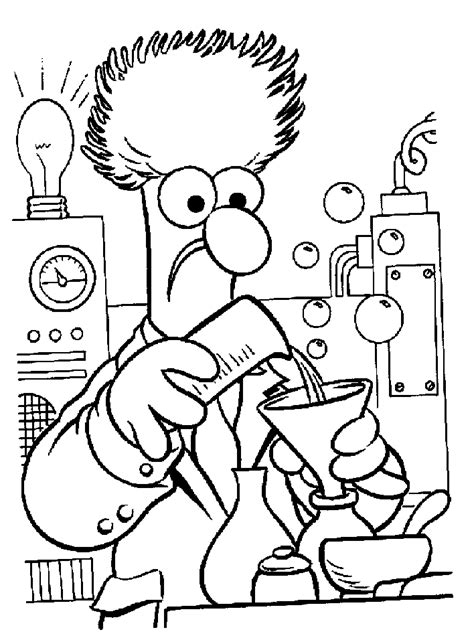 Science Lab Coloring Pages Coloring Home