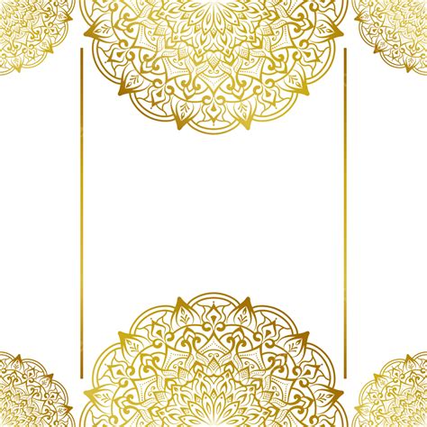Mandala Wedding Invitation Vector Hd Images Luxury Gold Mandala
