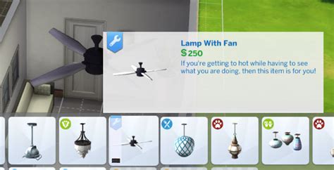 Mod The Sims Ceiling Fan With Built In Lamp Sims 4 Expansions Sims 4