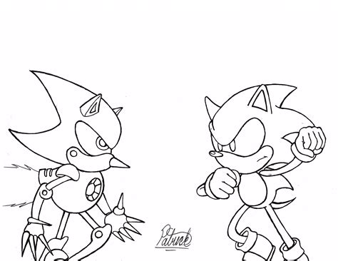 Sonic and Metal Sonic (Sonic CD Fan Art) by PatHiiby on Newgrounds