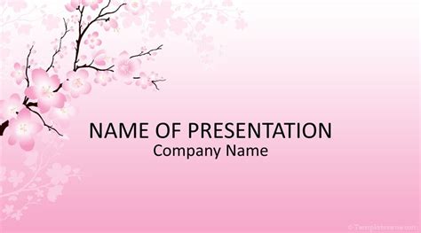Cherry Blossom Powerpoint Template Free Download Printable Templates
