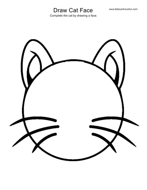 Easy Cat Face Drawing At Getdrawings Free Download