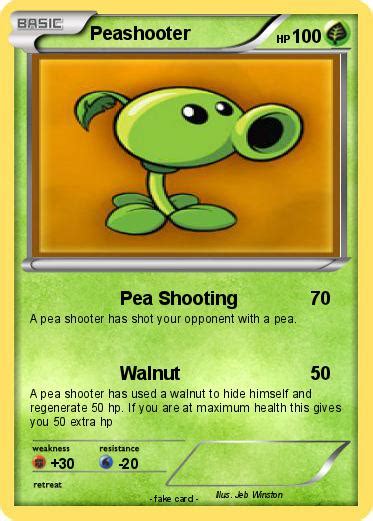 Pokémon Peashooter 305 305 Pea Shooting My Pokemon Card