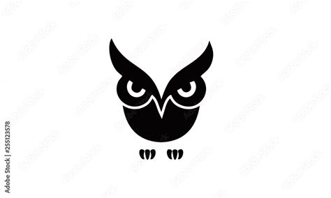 Logo Angry Owl Stock Vector Adobe Stock
