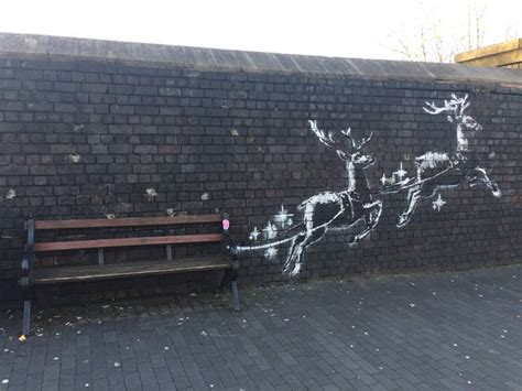 Banksy Caught On Camera Painting New Christmas Mural Ladbible