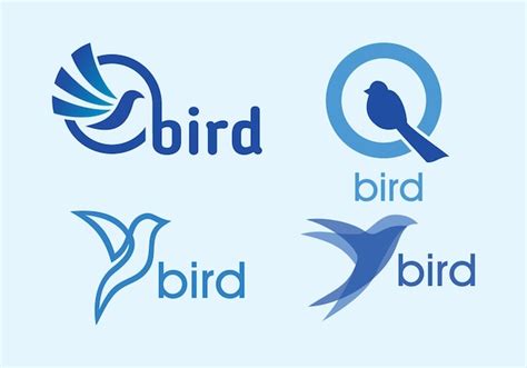 Premium Vector Abstract Bird Logo Design Illustration