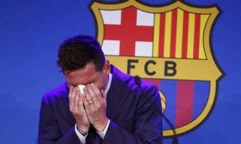 Tearful Messi Confirms He Is Leaving Barcelona The Club Plus