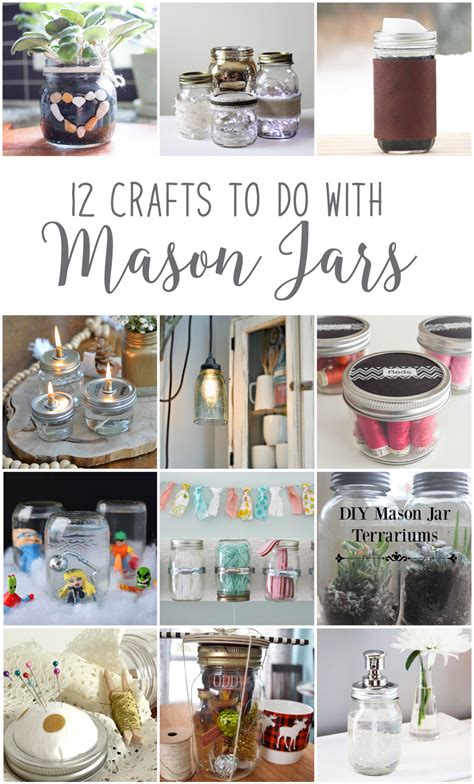 Make Hanging Mason Jar Craft Storage 12monthsofdiy The