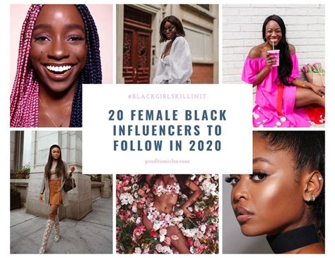 20 Black Women in The Influencer Industry to Follow in ...