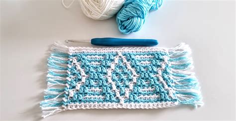 Mug Rug Mosaic Crochet Pattern My Crochet Space