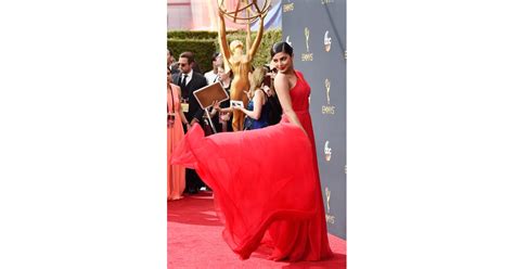 Priyanka Chopras Red Dress At The Emmys 2016 Popsugar Fashion Photo 3