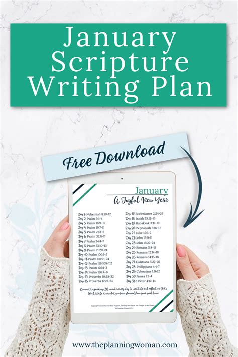 A Joyful New Year January Scripture Writing Plan The Planning Woman