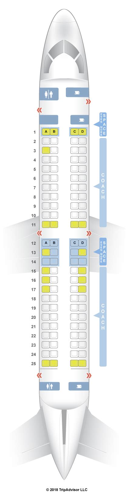 Seatguru Seat Map Jetblue Embraer E 190 E90