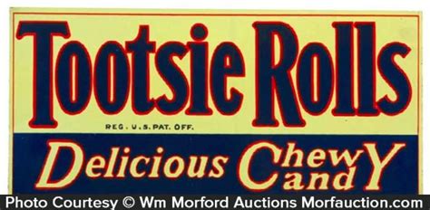 Tootsie Rolls Sign Antique Advertising