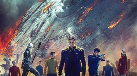 Download Star Trek Into Darkness Burning Spaceship Wallpaper Wallpapers Com