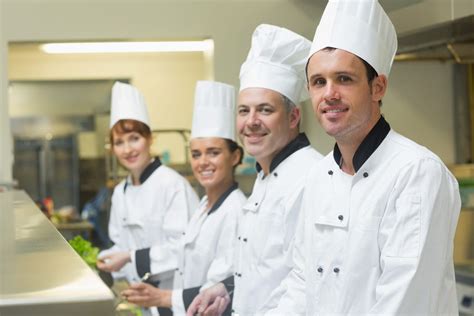 Stock Photo Four Chefs Working Hospitality Disability Network