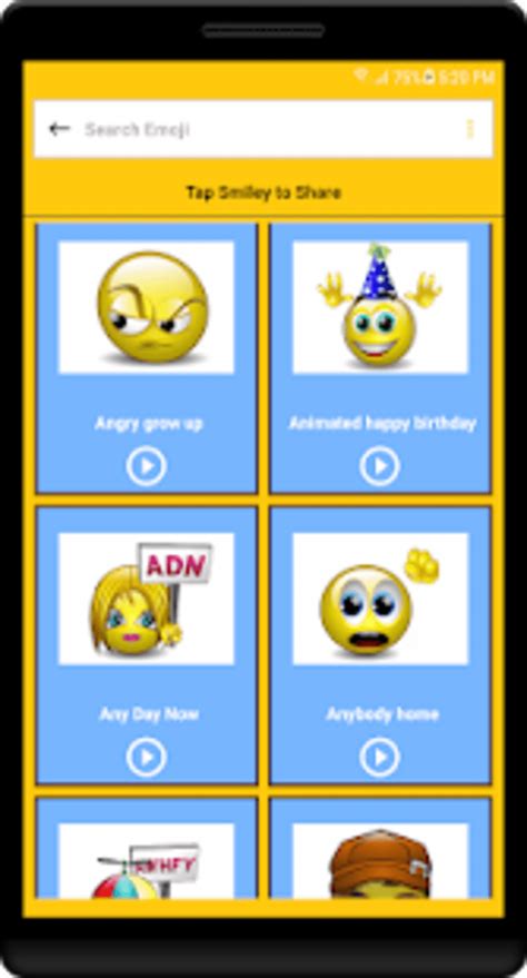 Android 용 Talking Smileys Animated Sound Emoji Apk 다운로드