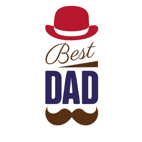 La Mejor Insignia Del Papá Del Día De Padres Descargar Pngsvg