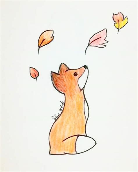 Cute Fox Drawing At Explore