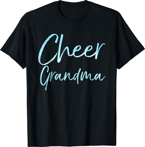 Cheer Grandma Shirt Cute Cheerleading Grandmother T Tee Clothing