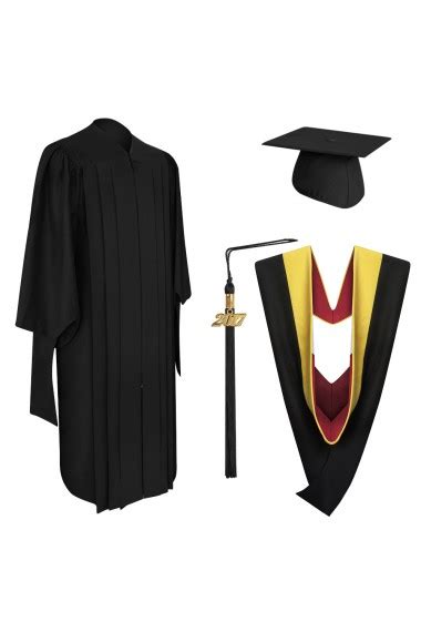 Deluxe Master Graduation Cap Gown Tassel And Hood Masters Academic