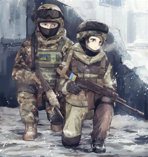 Donbas Anime Japanese Artist Draws Ukrainian Military Anime Styled
