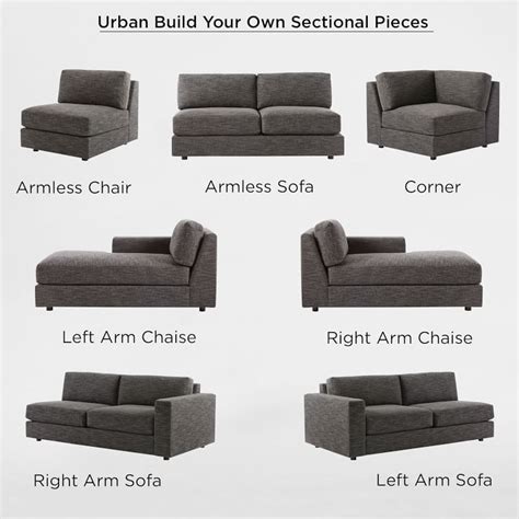 Build Your Own Urban Sectional Pieces Extra Deep Build Your Own