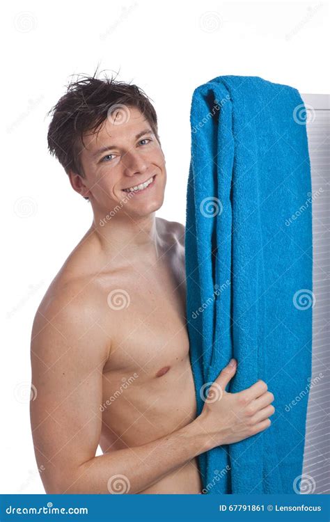 Attractive Young Man Stripped To The Waist Stock Image Image Of Stripped People 67791861