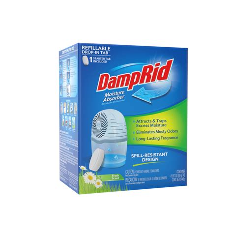 Damprid Reusable Moisture Absorber With Fresh Scent Drop In Tab