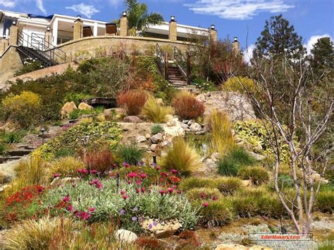 Eden Maker Design Drought Tolerant Hillside Garden With La City Views