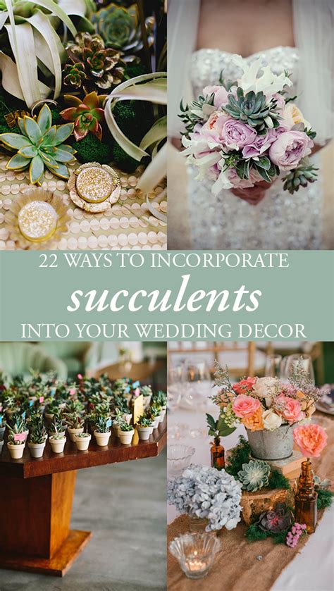 How To Naturally Incorporate Succulents Into Your Wedding