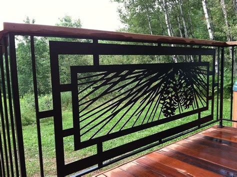 Outstanding Metal Work For Your Deck Garden Metal Railings Stair
