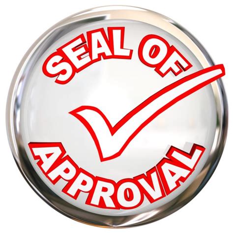 Certified Stamp Official Verification Seal of Approval — Stock Photo