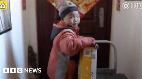 Seven Year Old Delivery Boy Causes Outrage In China