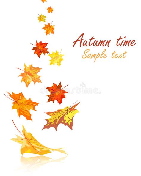 Autumn Maple Leaves Background Stock Vector Illustration Of Maple