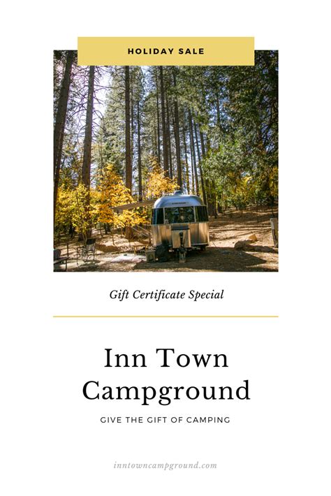 Christmas Camping Inn Town Campground Holiday T Certificates