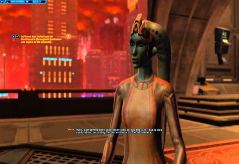 Star Wars The Old Republic Sith Warrior Companion Vette Being Twi Lek YouTube