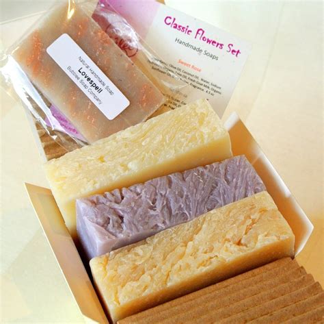 Finchberry handmade natural soap bar gift set, moisturizing shea butter & coconut oil, luxury perfumed soap for daily use & guest bath, organic and sustainable ingredients. Amazon.com : All Natural / Organic Handmade Soap Gift Set ...
