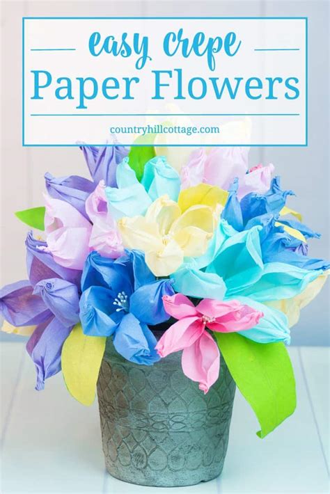 Crepe Paper Flowers The Easiest Paper Flowers