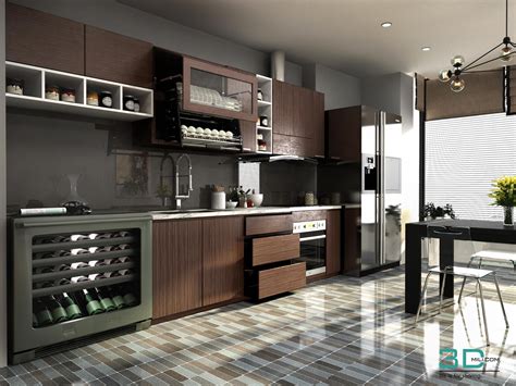 Furniture library editor beta released. Living and kitchen room 3DSMAX VRAY 3.5 - 3DMili 2020 ...