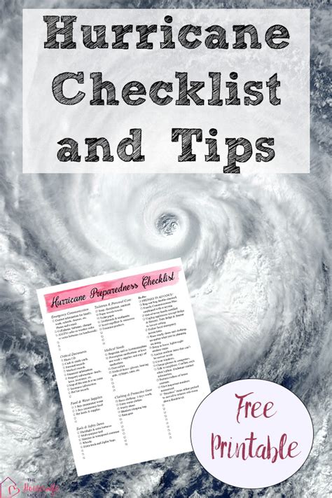Free Printable Hurricane Preparedness Checklist And Tips To Prepare