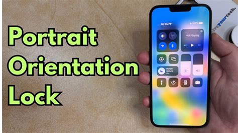 Portrait Orientation Lock Iphone 14 Guide Youtube