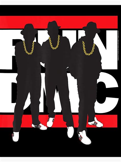Run Dmc Official Silhouette Band Poster For Sale By Woudenberg39