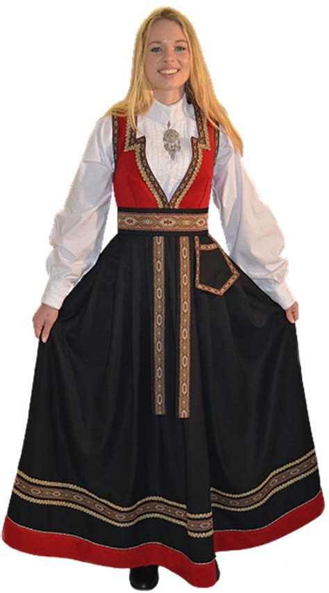 Norsk Bunad Norwegian Traditional National Costume Custom Made Nordic National Party Dress