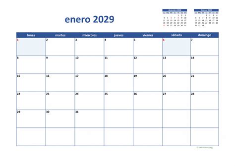 Calendario 2029 Calendario De España Del 2029