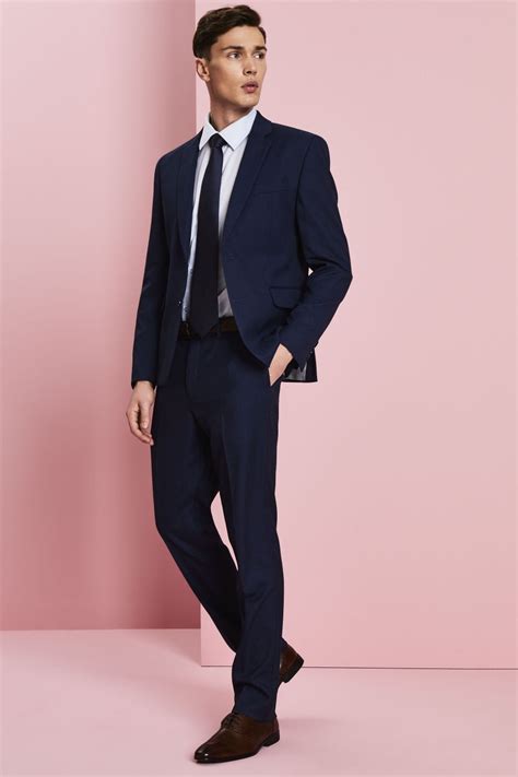 Contemporary Mens Modern Fit 3 Piece Suit Contemporary Blue Shop