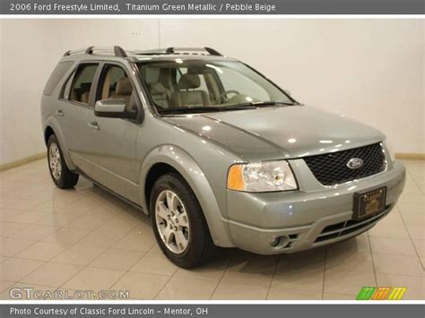 Titanium Green Metallic 2006 Ford Freestyle Limited Pebble Beige